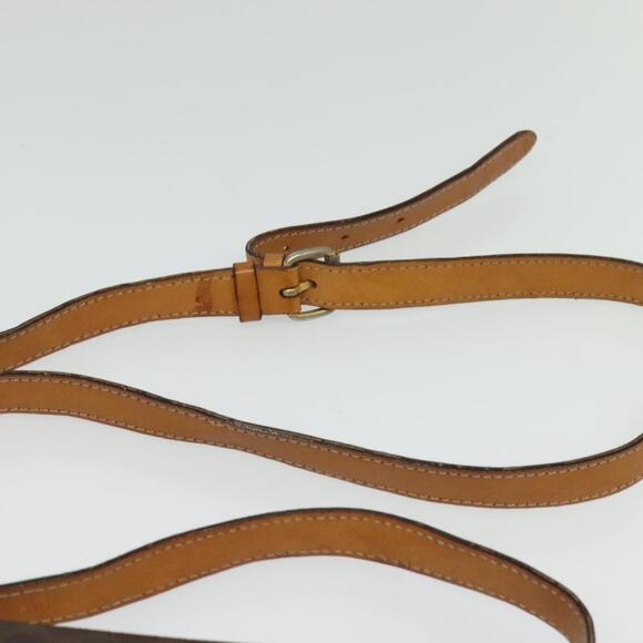 CELINE Macadam Canvas Shoulder Bag Pvc Leather Brown Gold - Picture 8 of 12